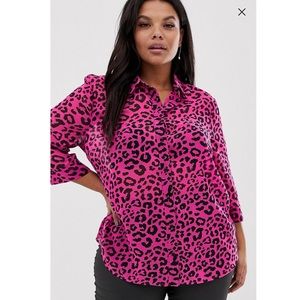 Like New ASOS DESIGN Curve Sheer button up